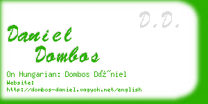 daniel dombos business card